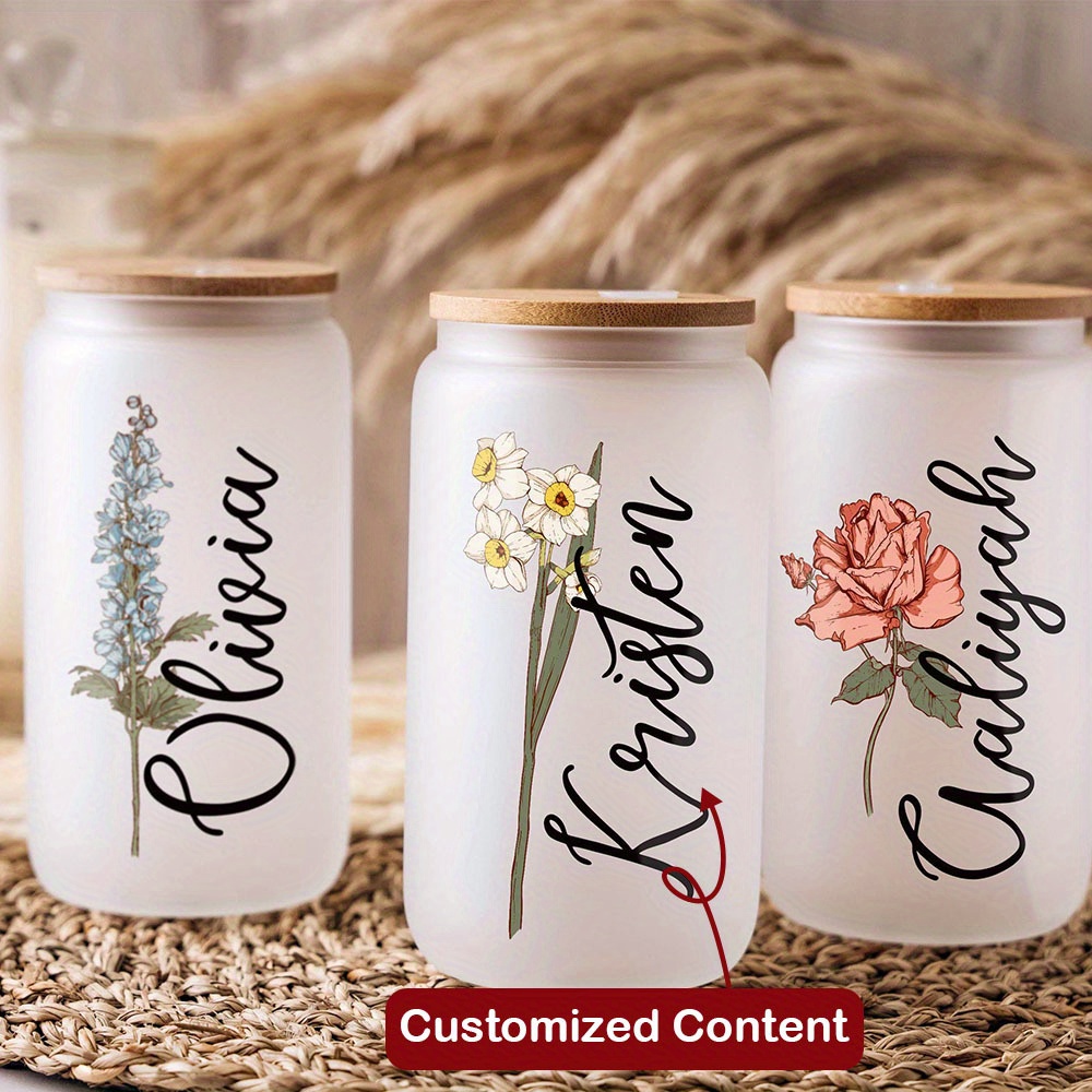 Coffee Equipment Eu - Vaso de Vidrio Personalizado con Nombre