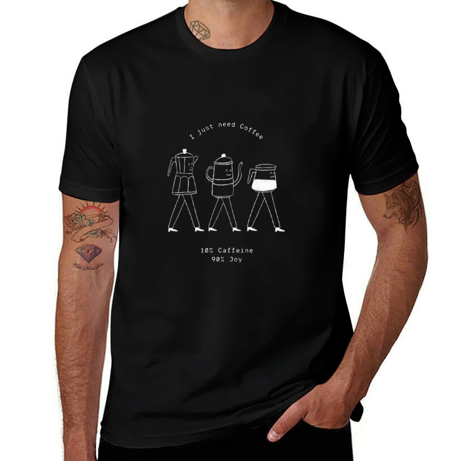 Coffee Equipment Needed - Camiseta con ilustración de equipo de
