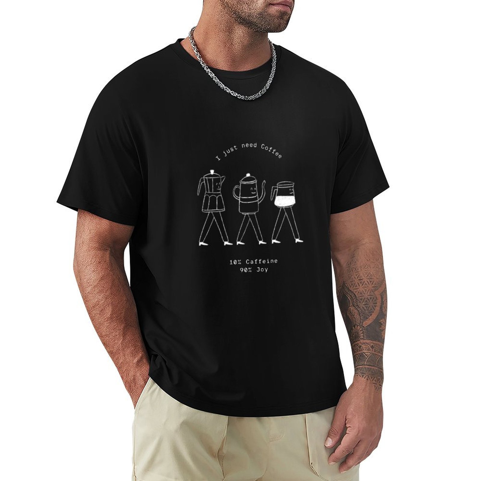 Coffee Equipment Needed - Camiseta con ilustración de equipo de