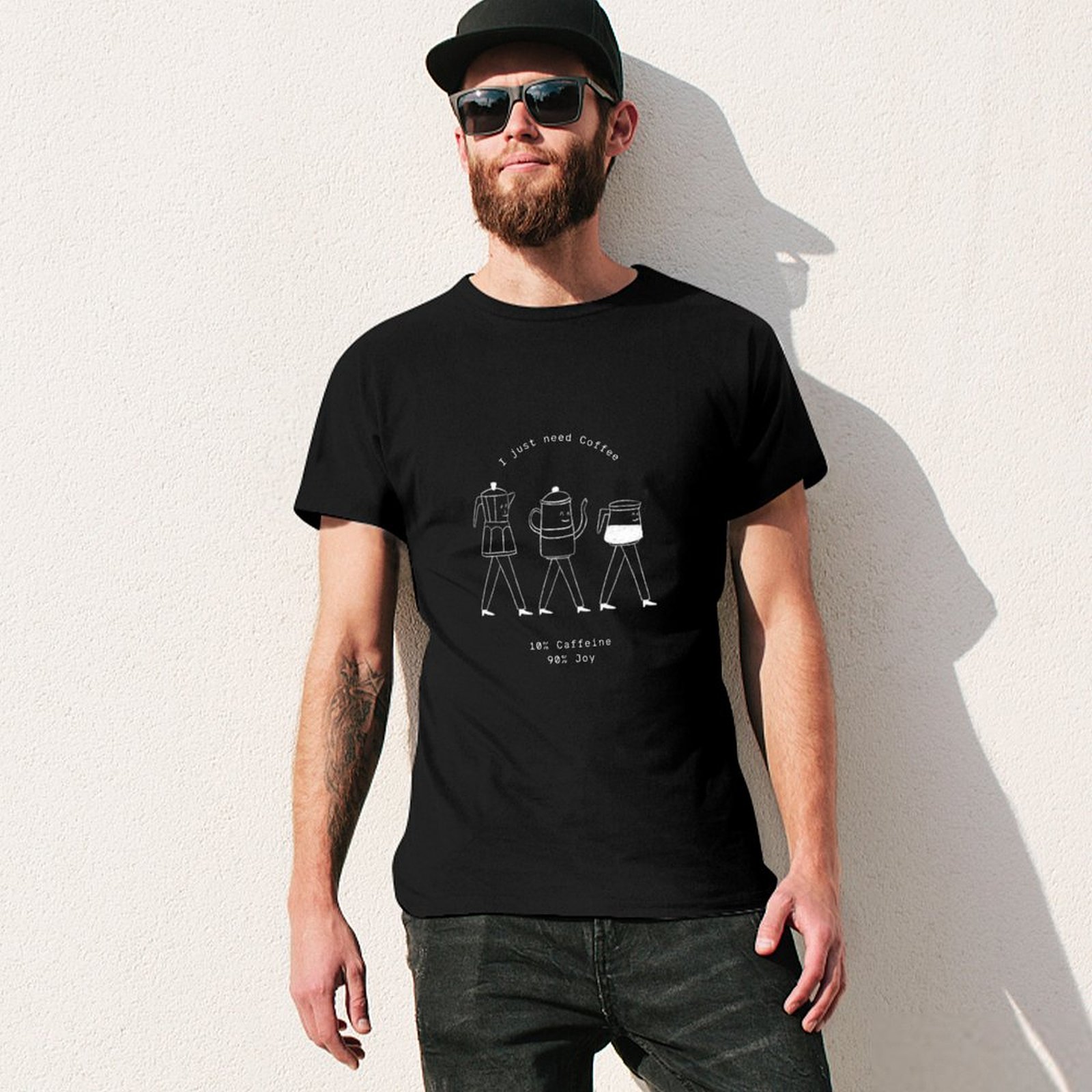 Camiseta con ilustración de eq - Coffee Equipment Needed reseña y precio