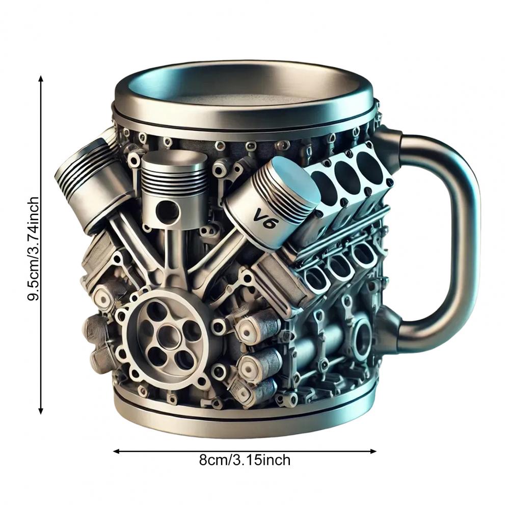 Taza con diseño de motores 3d, - Coffee Equipment Eu reseña y precio